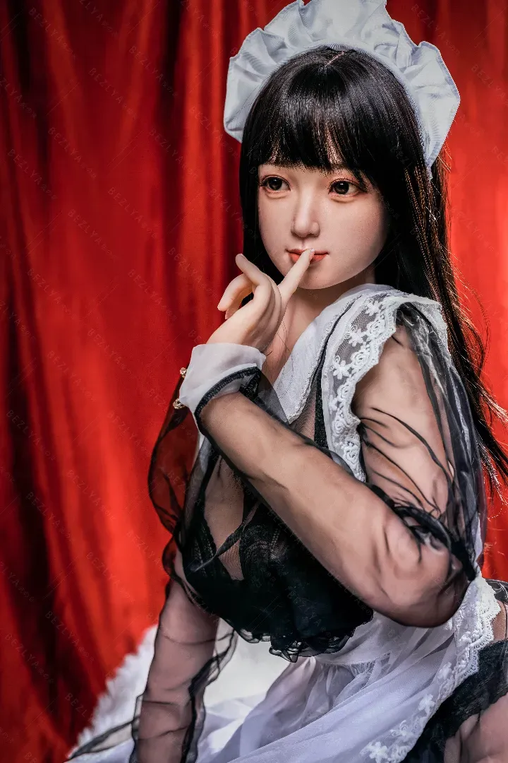 155cm (5ft1) G-Cup Realistic Silicone Head + TPE Body Hybrid Sex Doll Diedou, Head Diedou